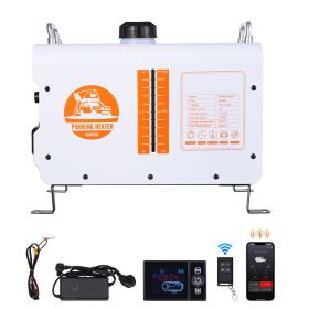 8KW Diesel Heater, 12V/24V All in One Diesel Air Heater, with Bluetooth APP Control, Remote Control and Display Screen, CO Alarm