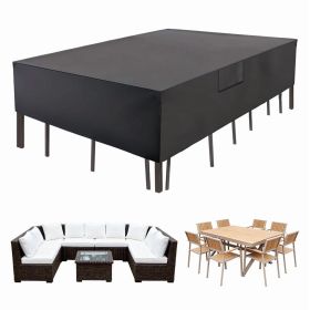 126" Heavy Duty Rectangular Patio Furniture Cover - 600D Waterproof Outdoor Sofa & Rectangular Furniture Set