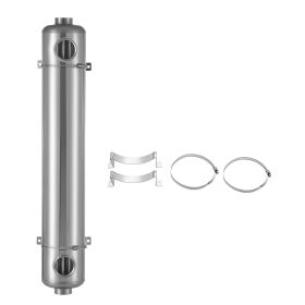 Pool Heat Exchanger, 360K BTU Swimming Pool Heater Exchanger, 316L Stainless Steel Construction