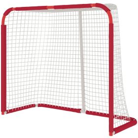 Soccer Goal, All Weather Practice Soccer Net With Steel Frame, PE Mesh For Backyard, Easy Assembly (Option: red)